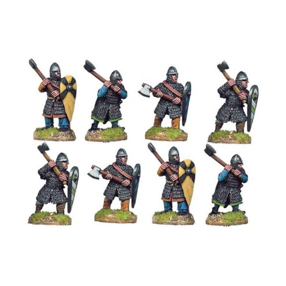Crusader Mini Dark Age Norman Mini 28m  Dismounted Norman Knights w/Ax Pack New - Image 1 of 1