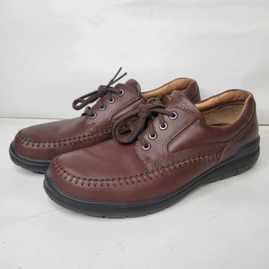 ECCO Seawalker Mens 9 / 43 Shoes Brown Leather Lace Up Comfort - Picture 1 of 11