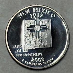 2008 San Francisco Mint Washington Quarter - New Mexico - FREE SHIPPING! - Picture 1 of 2