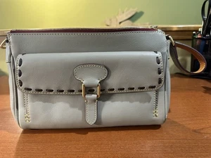 Vintage? Dooney & Bourke Lt. Taupe Florentine Pocketbook Purse - Picture 1 of 9