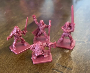 1990 Hero Quest VTG Replacement Parts Hero figures Barbarian Dwarf Wizard & Elf - Picture 1 of 10