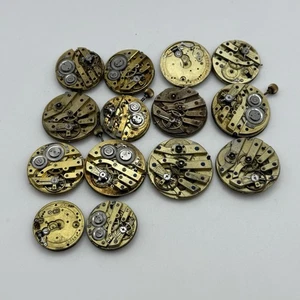 Bundle Mixed Antique / Vintage Pocket Watch Movements Joblot PARTS REPAIR SPARES - Picture 1 of 10