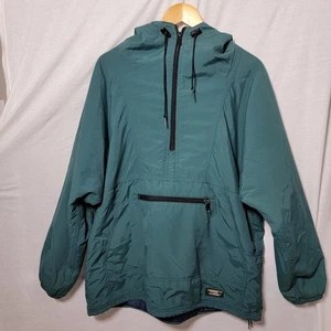 Vintage 80er 90er L.L Bean Anorak Thinsulate 3m gefüttert Kapuze 1/2 Reißverschluss Herren Lg Hergestellt in den USA - Bild 1 von 8