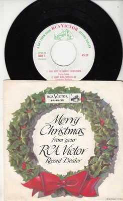 HARRY BELAFONTE and OTHERS - MERRY CHRISTMAS FROM YOUR RCA RECORD DEALER- EP WPS - Image 1 of 2