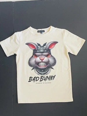 Футболка детская Bad Bunny Streetz Iz Watchin графическая средний размер 12/14 - Изображение 1 из 4