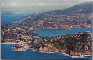 Vintage AMERICAN AIRLINES Werbepostkarte "Acapulco, Mexiko" Luftaufnahme - Bild 1 von 2