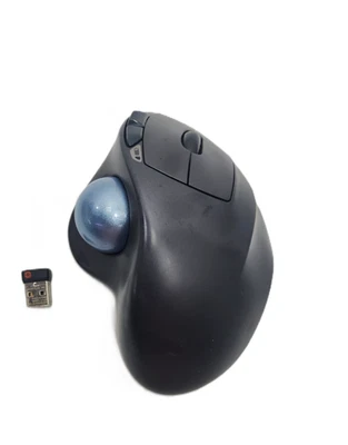 Logitech M570 Wireless USB Trackball Mouse Dark Gray - Image 1 of 4