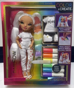 Color & Create Fashion DIY Puppe mit waschbaren Regenbogenmarkern, grüne Augen - Bild 1 von 6