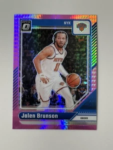 JALEN BRUNSON 2024-25 Panini Donruss Optic Pink Hyper Prizm Parallel #78 Knicks - Imagen 1 de 2