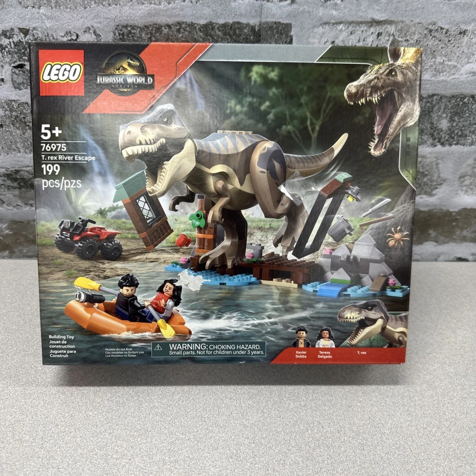 LEGO Jurassic World T Rex River Escape Dinosaurio Juguete 76975 - Nuevo y Sellado Foto 1 de 4