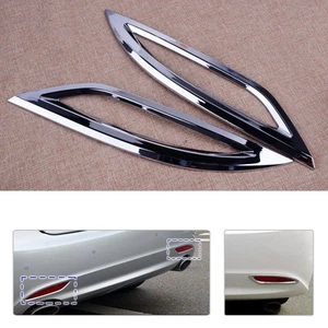 2x Chrome Rear Bumper Fog Light Cover Molding Trim fit for Hyundai Sonata 11-14 - Picture 1 of 3