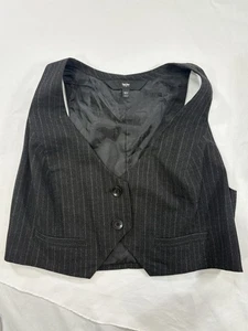 Mossino Women’s Gray Pinstripe Vest Size 18W - Picture 1 of 6