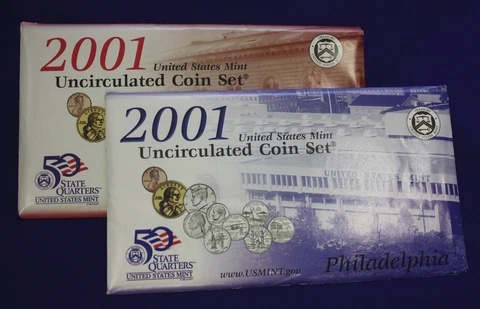 2001 UNCIRCULATED Genuine U.S. MINT SETS ISSUED BY U.S. MINT Cover