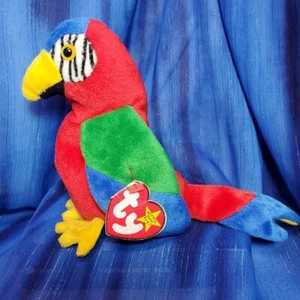 Ty Beanie Babies JABBER the Parrot 6" Beanbag Plush Stuffed Toy - Picture 1 of 8