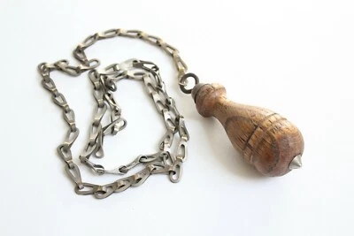 Manija de tirar del tanque de inodoro antiguo | De colección decoración baño victoriano inodoro palanca de tirar madera Foto 1 de 4