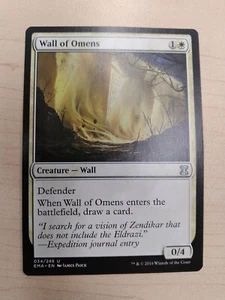Wall of Omens Eternal Masters Uncommon Magic MTG WOTC M4419 - Picture 1 of 4