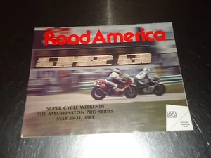 Road America Elkhart Lake Racing Program Super Cycle Classic 1981 Motorcycle AMA - Picture 1 of 4
