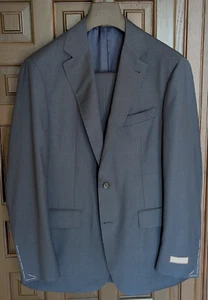CANALI Kei Slim Fit 100% Wool Blue Textured Suit, Size 44 R (54 EU) - Picture 1 of 10