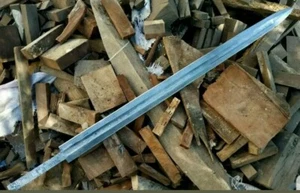 Tolle maßgeschneiderte handgefertigte 30" Zoll Damaststahl Jagd Schwert leere Klinge - Bild 1 von 5