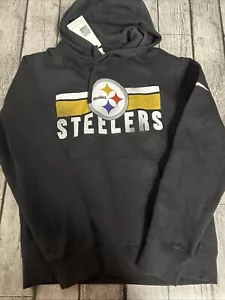 NWT Mens Nike Pittsburgh Steelers Hoodie Small Black Sweatshirt - Picture 1 of 7