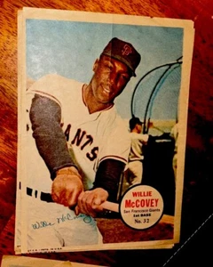 1967 TOPPS SAN FRANCISCO GIANTS WILLIE MCCOVEY BASEBALL POSTER INSERT No. 32 - Bild 1 von 4