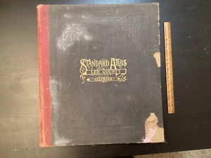 Lee County Illinois Antique ATLAS & Plat Book Colored Maps, 1921 - Picture 1 of 24