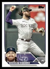 2023 Topps #287 Brendan Rodgers Colorado Rockies Baseball card