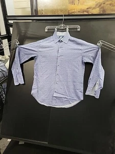 Robert Graham Classic Fit Button Long Sleeve Shirt Small Blue White Geometric  - Bild 1 von 8