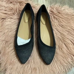 Hush Puppies Black Shimmer Flats Size 7 ROTHYS INSPIRATION - Picture 1 of 8