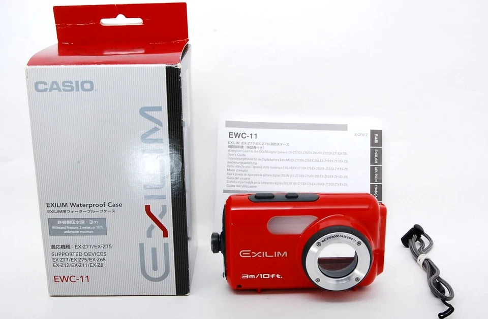 Casio EWC-11 EXILIM Funda Impermeable para Casio EXILIM EX-Z77 De Japón Foto 1 de 4
