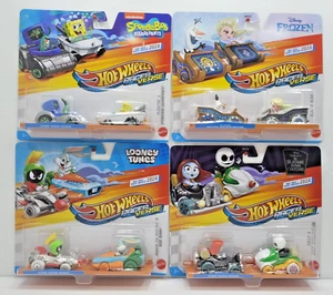 2024 Hot Wheels Racer Verse Nickelodeon 2 Pack LOT OF 4 BB13-1316 - Picture 1 of 2
