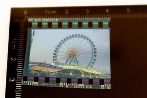 tolles altes Farbnegativ - Rummel , Buden , Riesenrad  - Picture 1 of 3