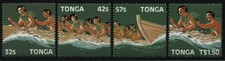 TONGA 1987 Tonga-Fiji-Samoa Canoe Race MINT YVERT 668-671