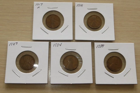 5 Wheat Pennies 1917d-1938 (3P1-5) Vintage Wheat Pennies Add to Your collection Cover