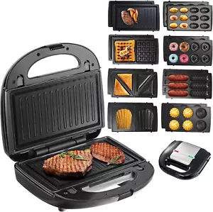 8 in 1 Electric Multifunctional Sandwich Maker,Panini Press,Mini Donut Machine,M - Picture 1 of 14