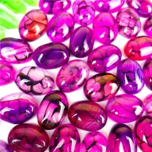 50 piezas Bonito cabujón cabina ovalada con venas de dragón rosa y negro 18*13*6 mm HH6109 - Imagen 1 de 2