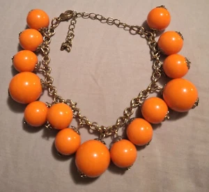 Pulsera naranja brillante con cuentas 9 pulgadas - Imagen 1 de 3