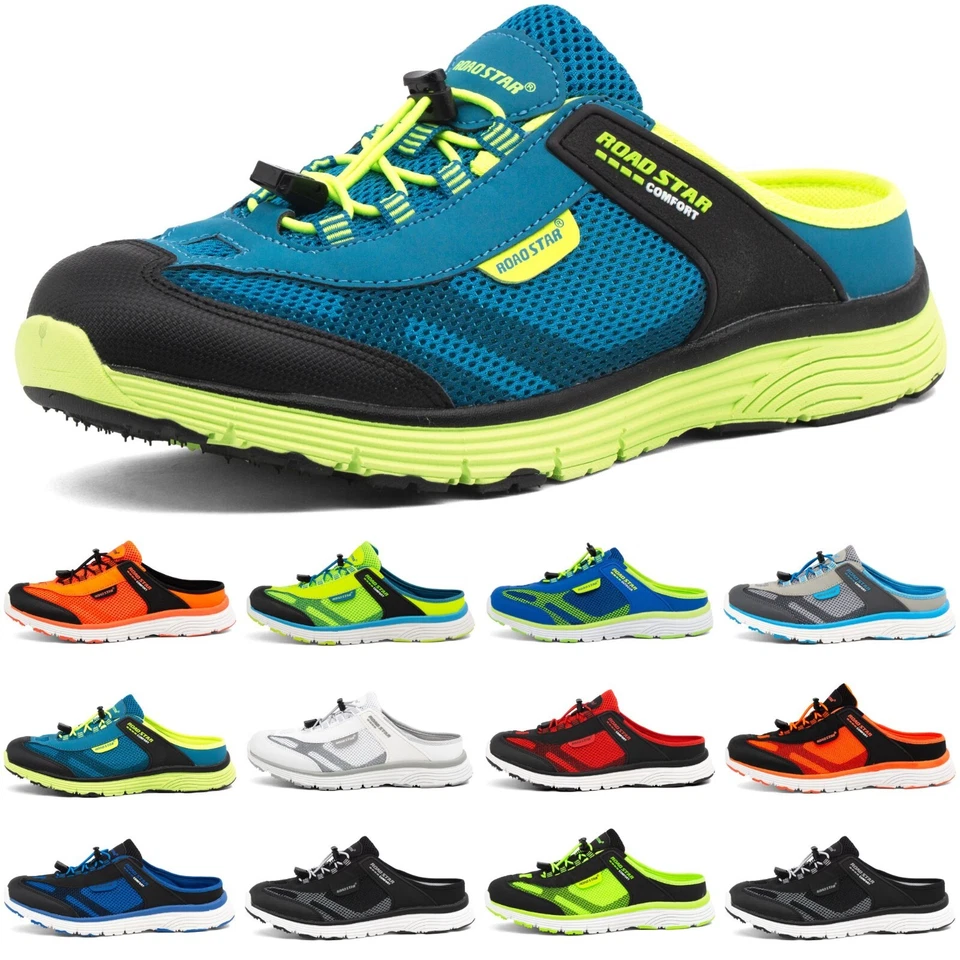 NEU Herren Clogs Atmungsaktive Sabots Leichte Garten Hausschuhe Freizeit Schuhe - Bild 1 von 1