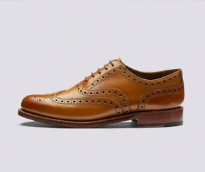 Grenson Stanley Tan Brogues UK 9.5 EU 43.5 Wider Fit G Lace Up New Box RRP £335