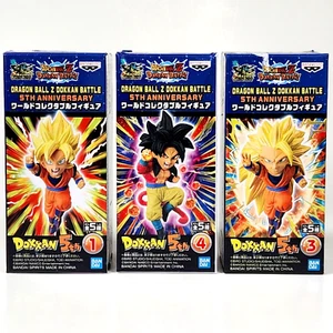 Bandai Dragon Ball Z Lot x3 - Dokkan Battle - Son Goku 5th Anniversary Figure 5 - Picture 1 of 9