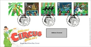 2002 Circus FDC Tallents House CDS Lion Tamer Hi Wire Trick Cycles - Picture 1 of 2