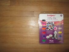 SCULPEY Crafty Clay Oven-Bake 14 Pc Variety Pack *New Sealed Package