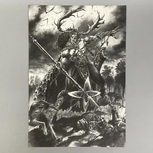 PÓSTER ARTÍSTICO DE GIBONES MARCA ORIÓN ELFOS DE MADERA WARHAMMER AOS EL VIEJO MUNDO - Imagen 1 de 7