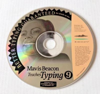 CD ROM Mavis Beacon Teaches Typing Version 9 CD ROM Mindscape -no Jewel box case - Image 1 of 4
