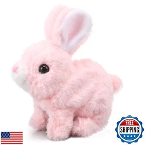 Oeofuzep Hopping Walking Bunby Realistic Bunny Toy Rabbit Toy with Sounds, Wi - Picture 1 of 5