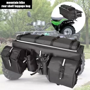 ATV Mountain Bike Rear Shelf Luggage Travel Bag Finishing Organizer Storage Bag - Picture 1 of 12