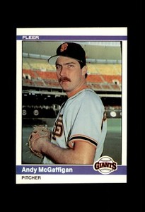 1984 FLEER BASEBALL CARD SAN FRANCISCO GIANTS #382 ANDY MCGAFFIGAN