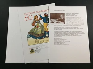 EDICIÓN ARTE 1981 BRD 1097 EUROPA CEPT TRAJES FRISIA - EDICIÓN SOLO 500!!! - Imagen 1 de 6
