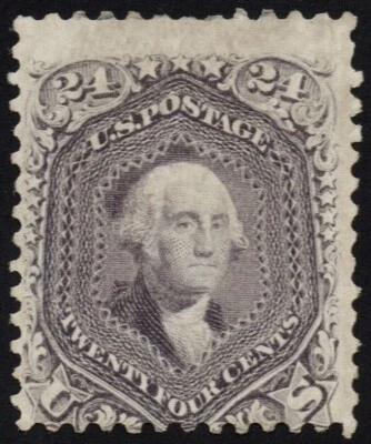 US Sc# 70a *MINT NO GUM { 24c WASHINGTON } BEAUTY FROM 1861 "SCARCE CV$ 1,250.00 - Image 1 of 2