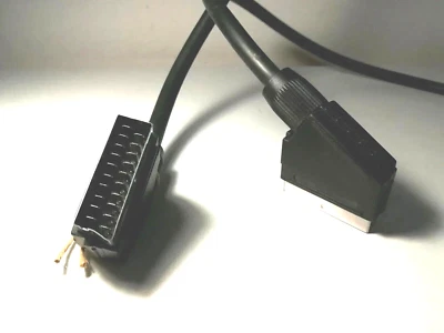 CAVO PRESA SCART PER TV PLAY STATION CONSOLE VIDEOGIOCHI REGISTRATORE VHS DVD 2 - Immagine 1 di 3